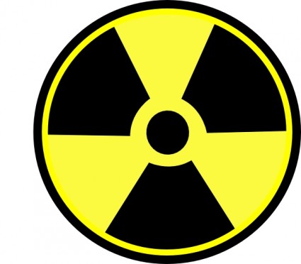 radioaktywnych znak clipart