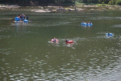 Rafting auf dem Fluss