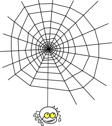 一种简单的 web 剪辑艺术与蜘蛛 ragno