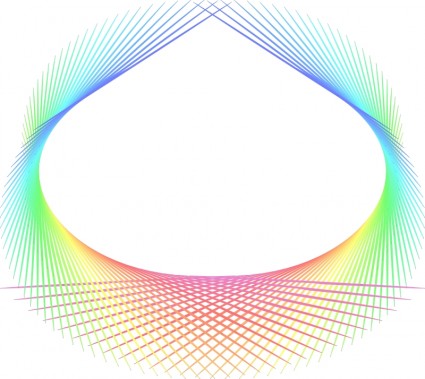elemento abstracto del arco iris