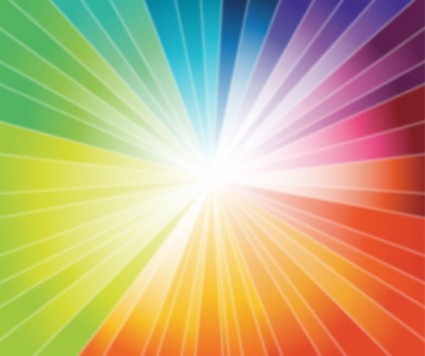 彩虹爆裂向量圖形