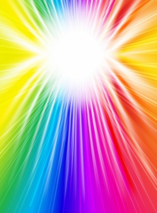 fundo radial de cor de arco-íris