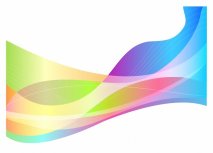 Fondo de onda de espectro del arco iris