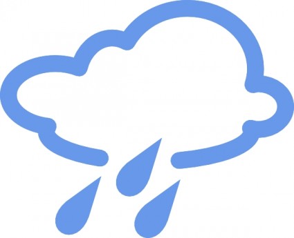 Cuaca hujan simbol clip art