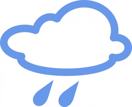 símbolos de tempo chuvoso clip-art