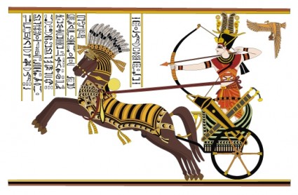 Ramses ii pertempuran batu diego kartu vektor