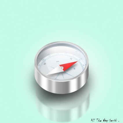 Realistic Compass Psd Layered