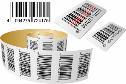 Realistische Vektor-barcode