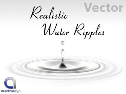 vecteur réaliste water ripples