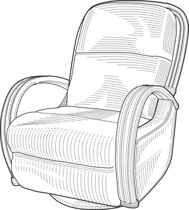 image clipart chaise inclinable