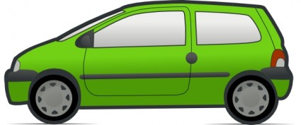 rot und grün Renault Twingo ClipArt
