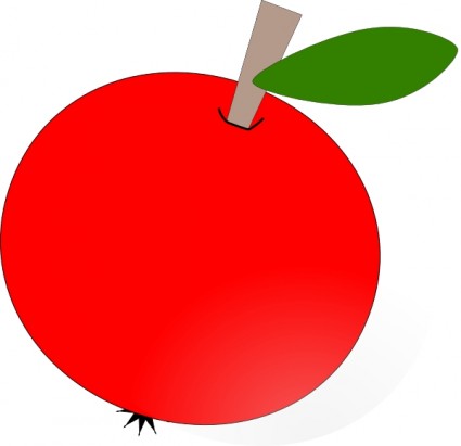 clipart pomme rouge