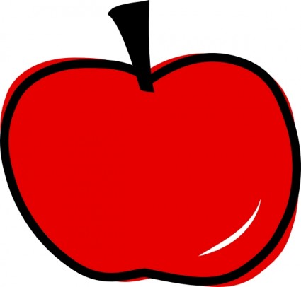 apel merah clip art