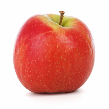roter Apfel, isoliert