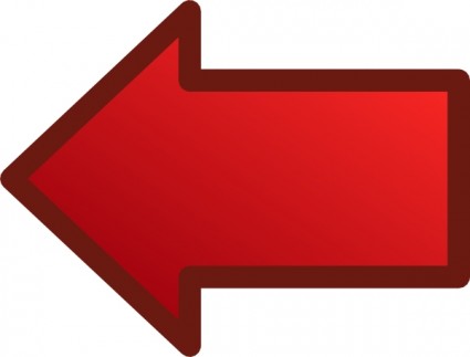 frecce rosse impostare sinistra ClipArt