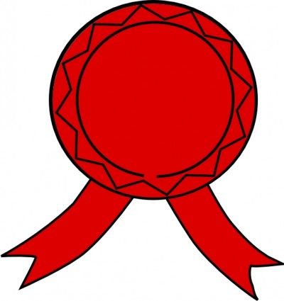 ClipArt distintivo rosso