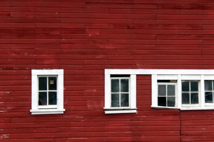 紅色穀倉壁板