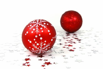 palle di Natale rossi