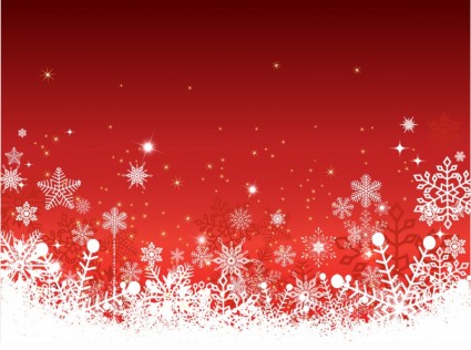 Red Christmas Horizontal Background