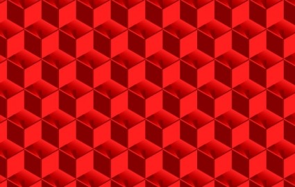 赤い立方体パターン