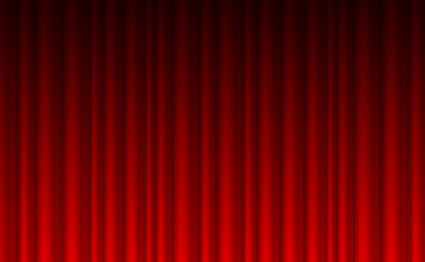 赤いカーテンの背景