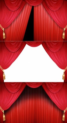 imagens de hd de cortina vermelho