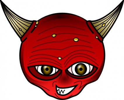 clip art de diablo rojo