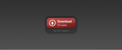 botão vermelho download