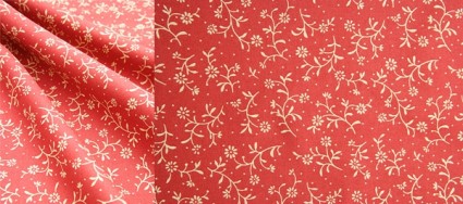 Red Floral Cloth Background Of Highdefinition Picturep