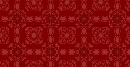 patrón floral rojo