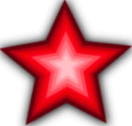 vermelho degradê estrela clip-art