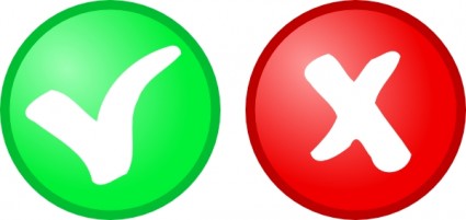 rot grün Ordnung nicht ok Symbole ClipArt