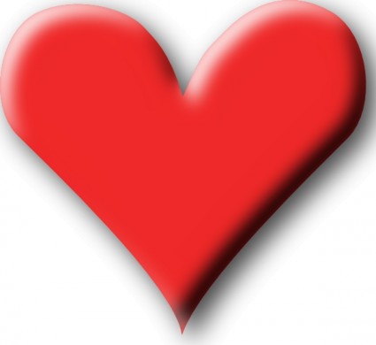 czerwone serce valentine clipart