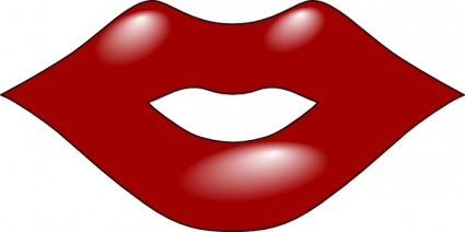 bibir merah clip art