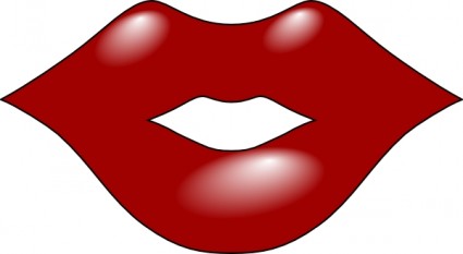 Rote Lippen-ClipArt