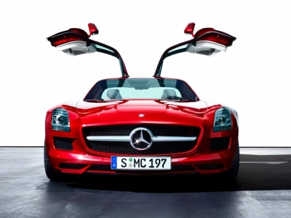 Rote Mercedes Sls Amg wallpaper Autos von mercedes