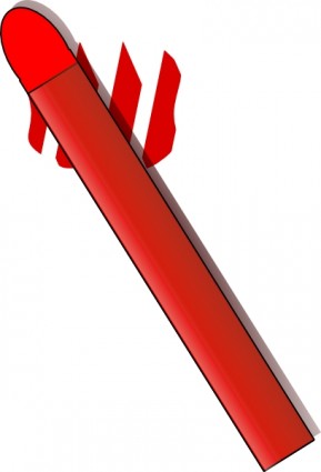 clipart de crayon pastel vermelho