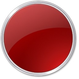 botón redondo rojo