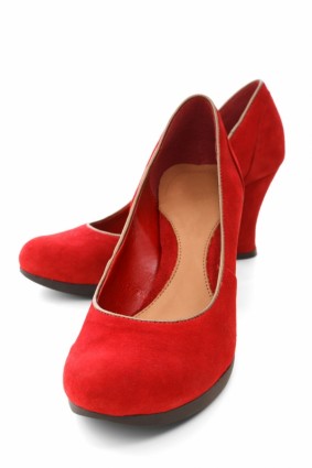 sapatos vermelhos isolados
