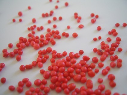 màu đỏ sprinkles
