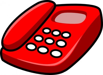 clipartów czerwony telefon