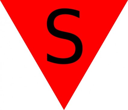 ClipArt spagnolo triangolo rosso