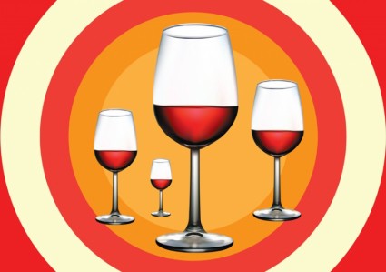 ilustrasi anggur merah