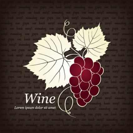 vector illustrator vin rouge