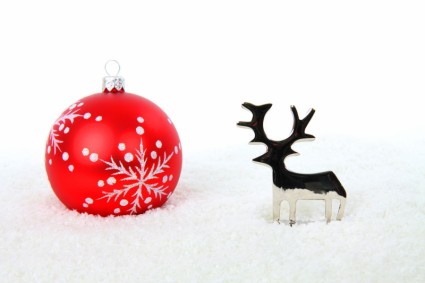 bola de renos y Navidad
