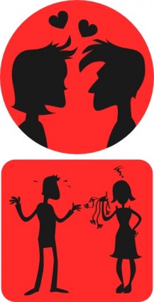relations amour clipart
