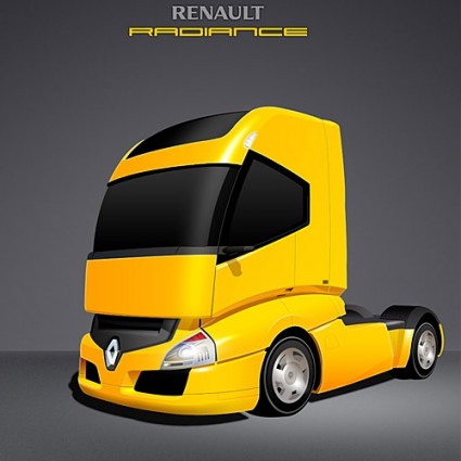Renault rạng rỡ xe tải psd