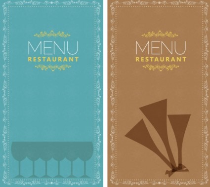 Restoran menu vektor