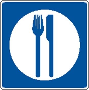 Restaurante sinal vector da placa