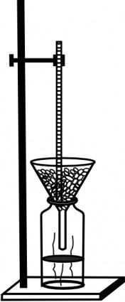 Retort Stand And Thermometer Clip Art